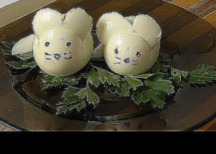 Как сделать мышку из яйца для праздничного стола 