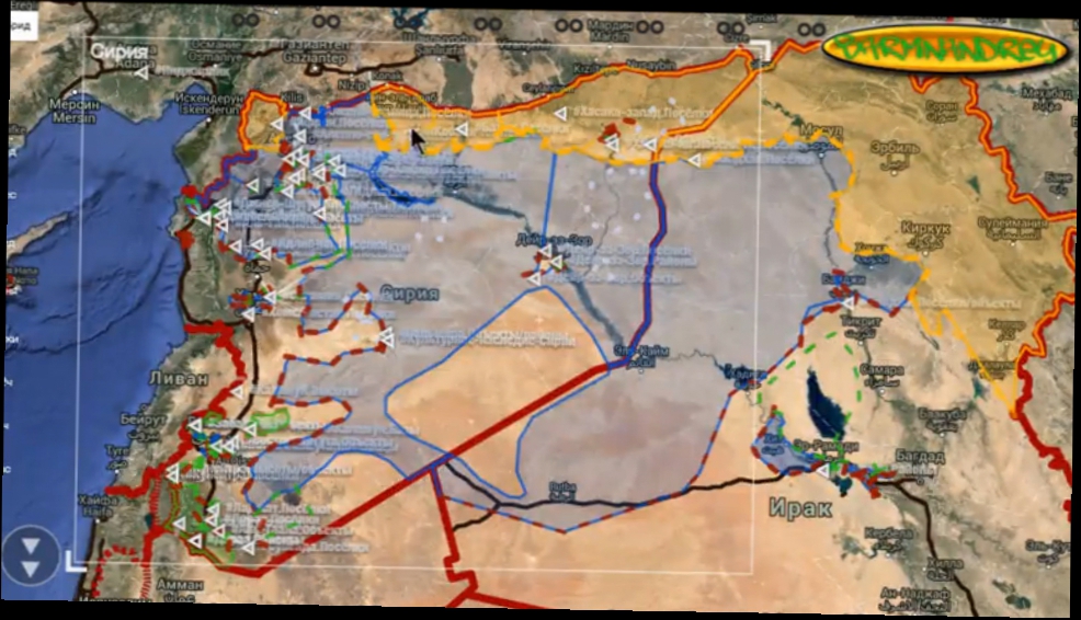 Обзор карты боевых действий в Сирии и Ираке от 07.01.2016г. 