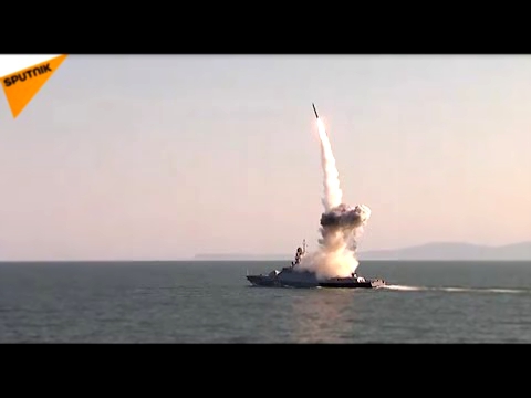 Schiffe der Kaspi-Flotte feuern Kalibr-Marschflugkörper ab 