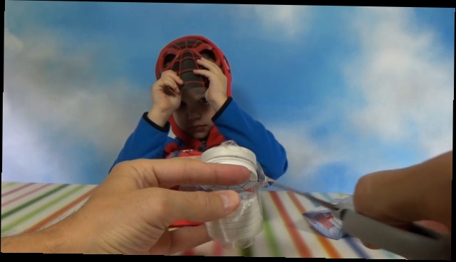 Человек-паук автоматический стреляющий бластер распаковка игрушки Spider-Man bla 