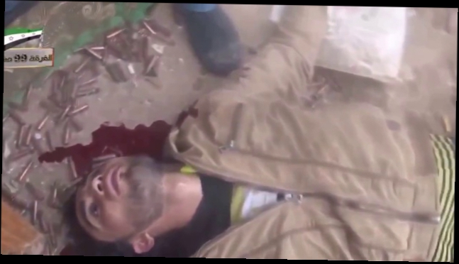 Сирия. Снайпер убивает террориста 16.01.2016 г. 