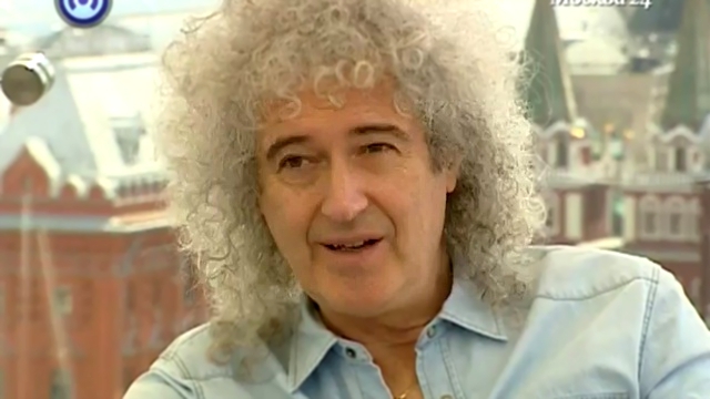 Основатель "Queen" Brian May в эфире канала "Москва-24" 