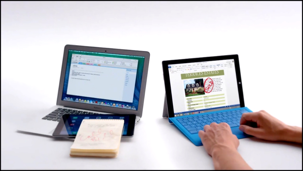 Microsoft продолжил противостояние «Mac или PC» рекламой планшета Surface. Ролик 2 