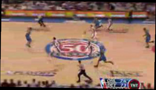 NBA!!!Theo Ratliff Sparks the Pistons' Break with the Swat 