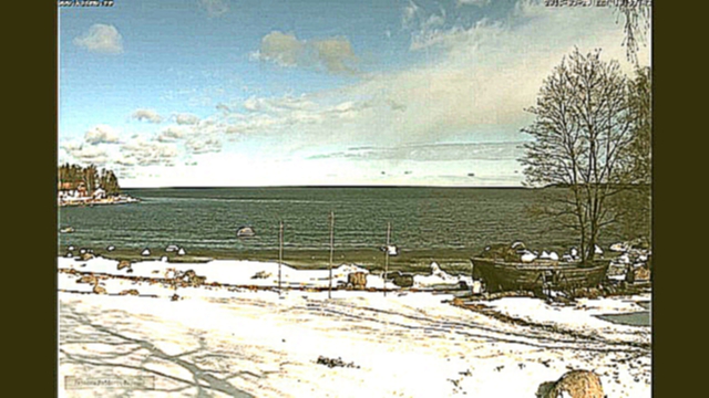  Зима обнимается с весной Лес море и Таллинн Эстония Winter embraces spring   Estonia landscape 