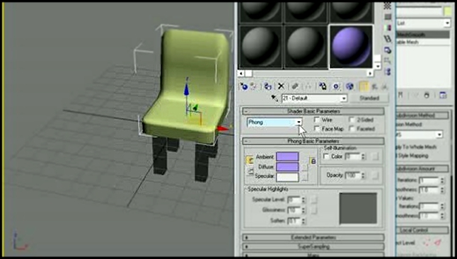 Создание материалов в 3Ds Max 2009 