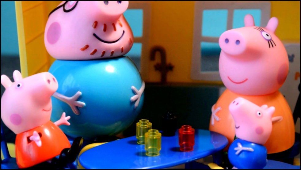 Свинка Пеппа Икота.Пеппа и ее семья Мультфильм для детей.Peppa Pig Toys 
