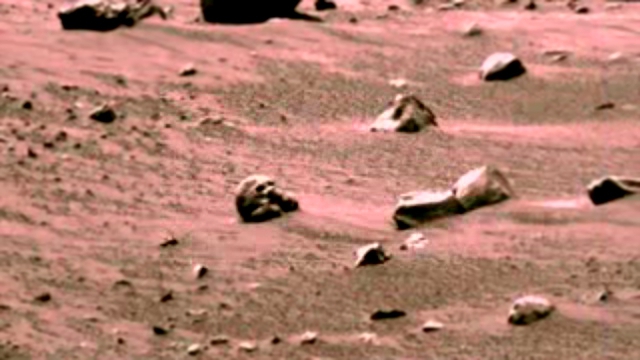 Марс ископаемого черепа из миссии кратера Гусева 
