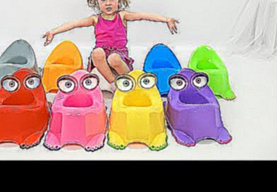 Learn Colors Учим цвета НА ГОРШКЕ Веселое видео Свинка Пеппа Развивающие мультики для детей малышей 