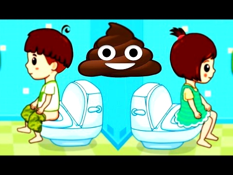 Приучение к туалету -  Детская розвивающая мультик игра для  детей -  Малыш обкакался и описался - 