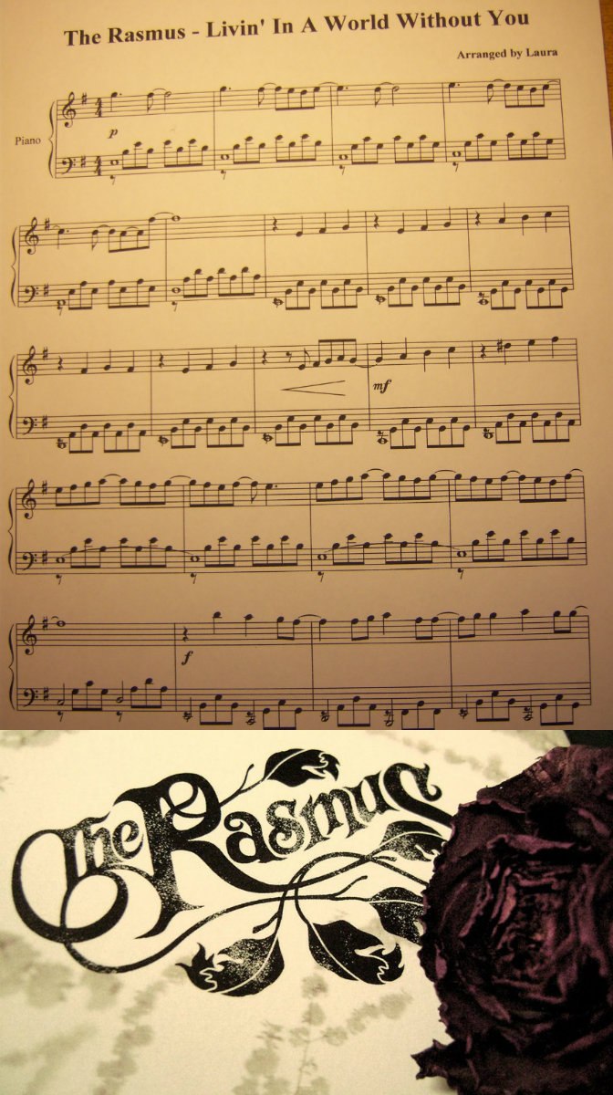 Living in a world without you. The Rasmus - Livin' in a World without. Rasmus in the Shadows Ноты. Rasmus Living in a World without you. The Rasmus Ноты для фортепиано.